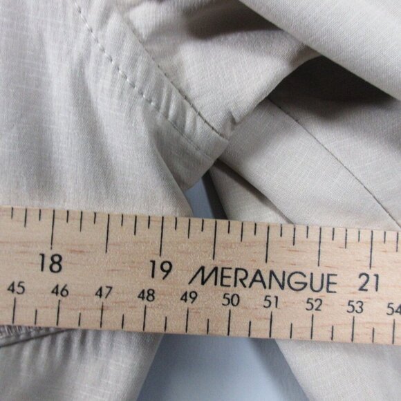 Ilse Jacobsen Women's Slim Fit Long Softshell Raincoat 40 Ivory Waterproof 776 - Picture 9 of 11